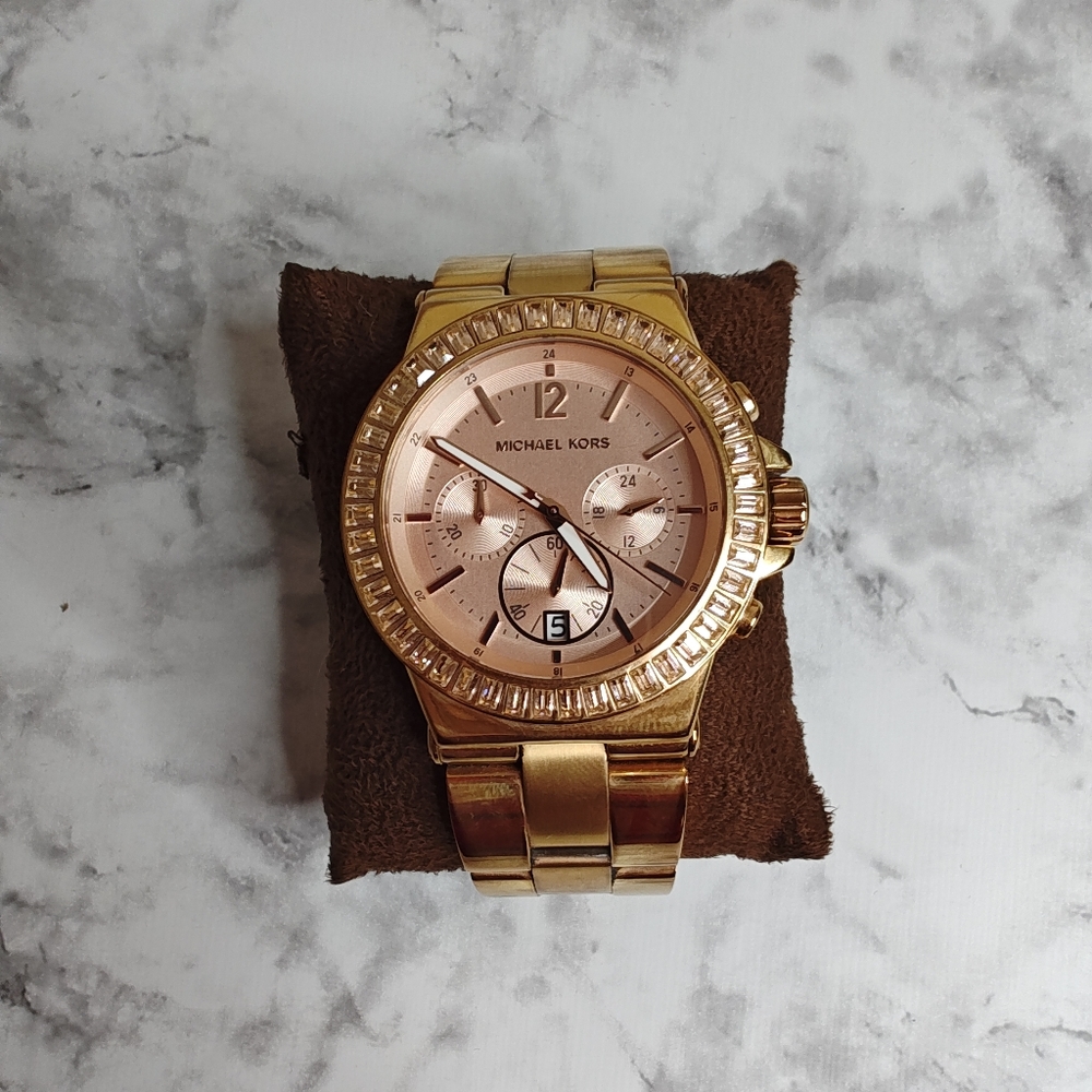 Michael Kors Mk-5412 Rose Gold Stone Watch - Picture 4 of 7